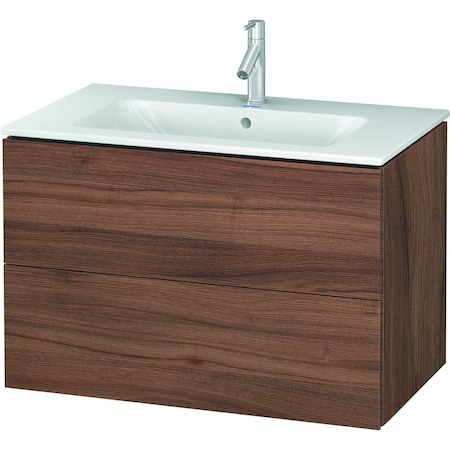 Duravit L-Cube Vanity Unit F. Me 2 Drawers 550X820X481mm Natural Walnut LC624107979